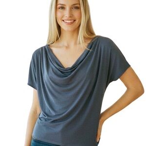 Short Sleeve Grey Top M